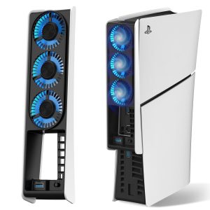PS5 Slim Cooling Fan - Quiet & Upgraded Cooler