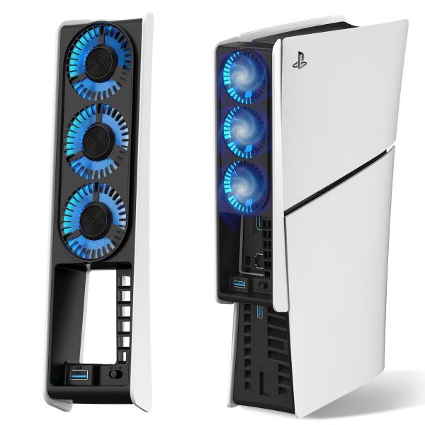 PS5 Slim Cooling Fan - Quiet & Upgraded Cooler