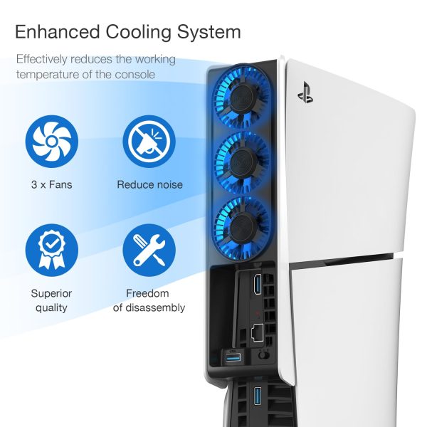 PS5 Slim Cooling Fan - Quiet & Upgraded Cooler - Image 2