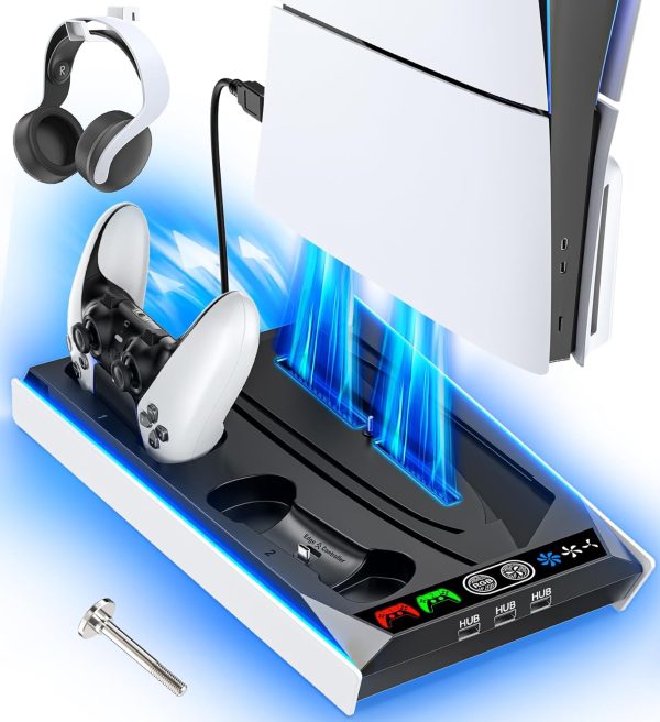 PS5 Stand RGB - Disc & Digital Slim - Zymerya