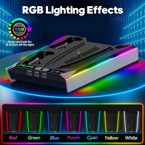 PS5 Stand RGB - Disc & Digital Slim - Zymerya - Image 2