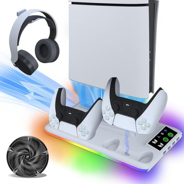 PS5 Slim Cooling Fan with USB Ports